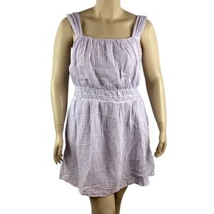 Michael Stars Double Gauze Mini Dress Size XL Lavender